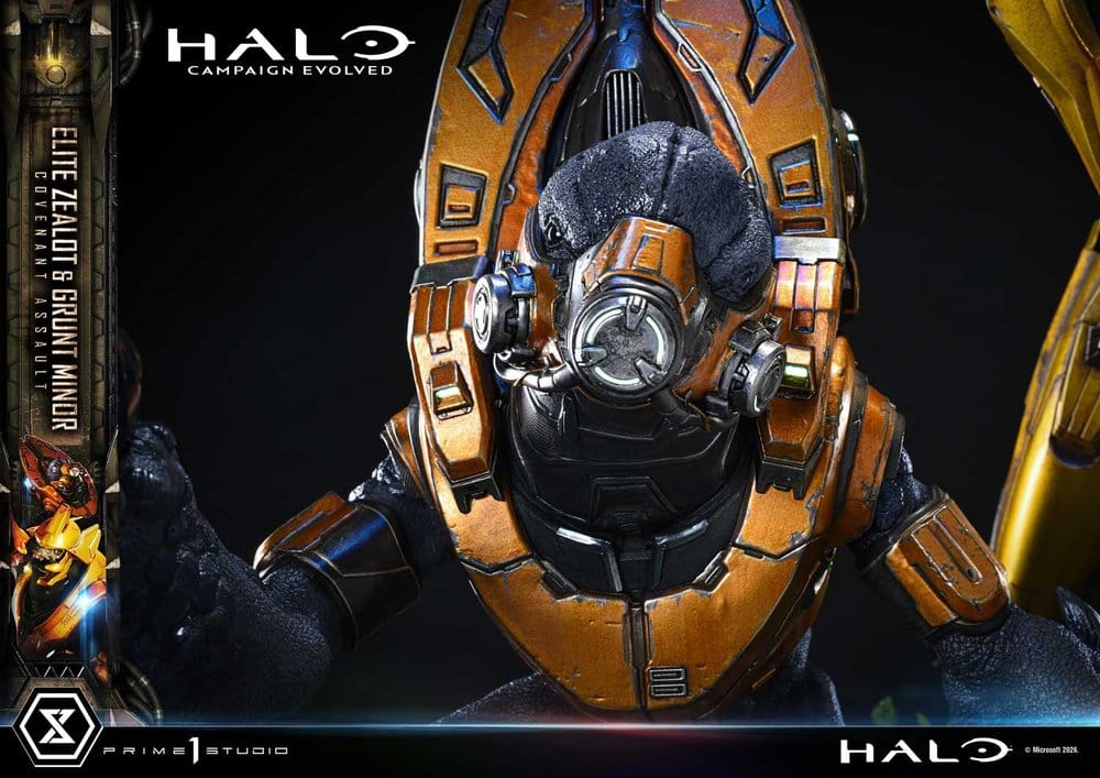 Halo: Campaign Evolved Ultimate Premium Masterline Series Statue 1/4 ELITE ZEALOT & GRUNT MINOR: COVENANT ASSAULT - 16
