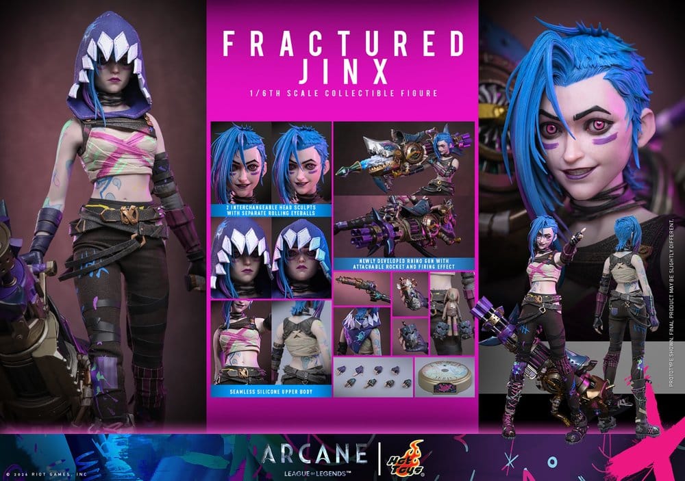 Arcane Action Figure 1/6 FRACTURED JINX - 22