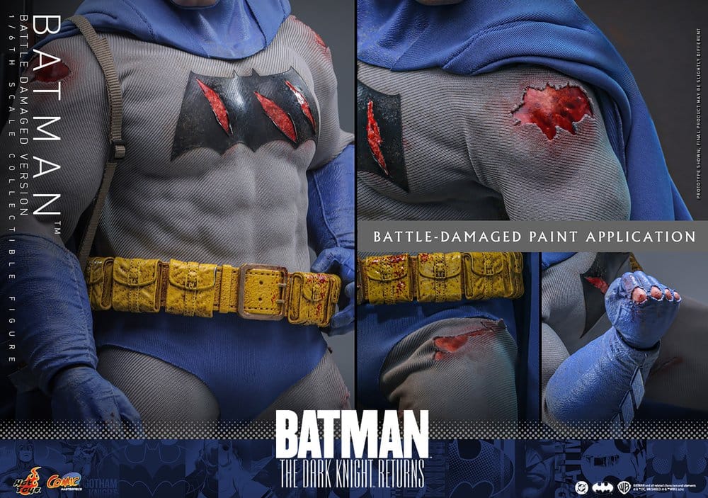 Batman: The Dark Knight Returns Comic Masterpiece Action Figure 1/6 BATMAN (BATTLE DAMAGED VERSION) - 23