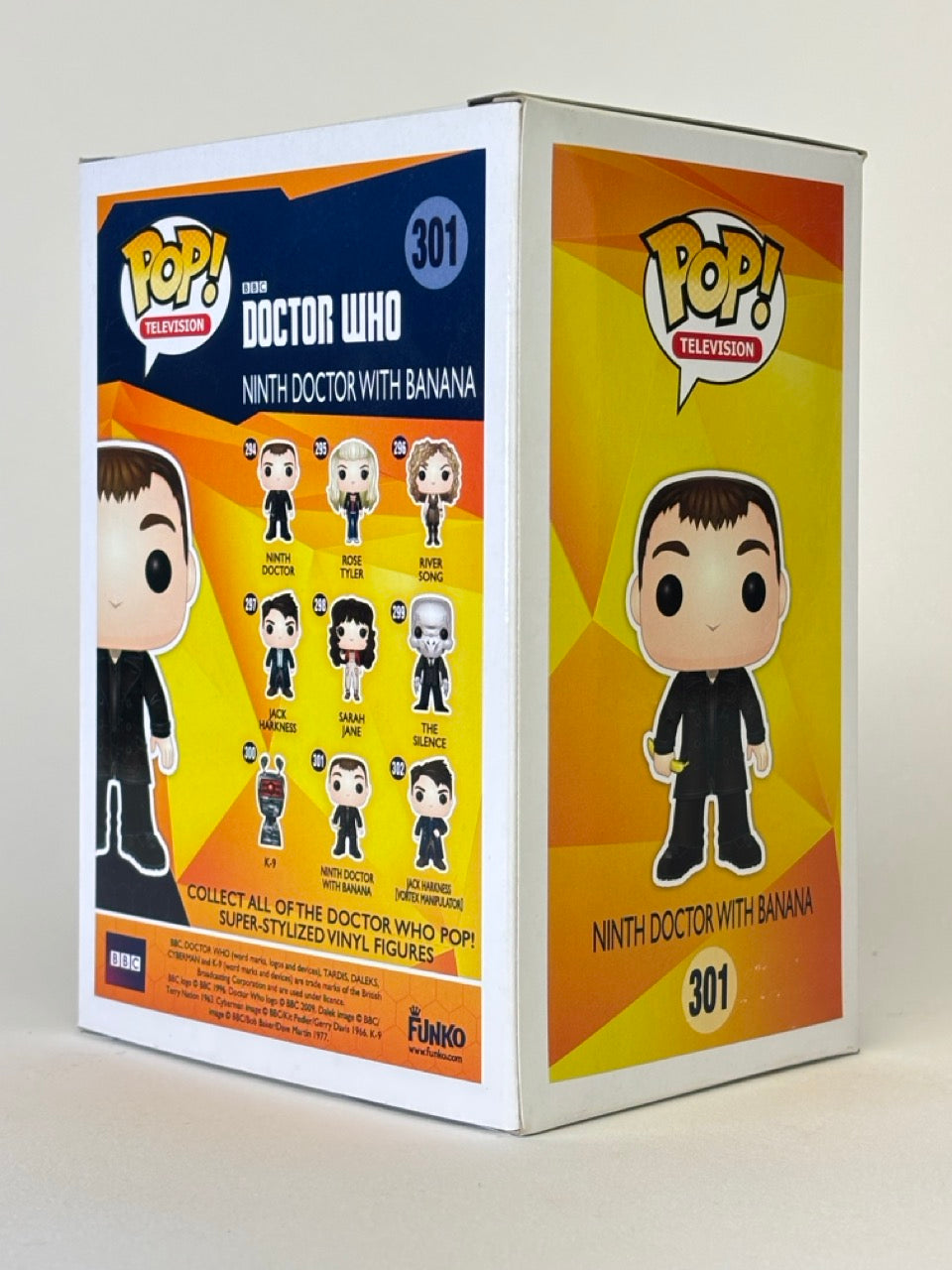 Doctor Who POP! NINTH DOCTOR With Banana #301 Exclusive