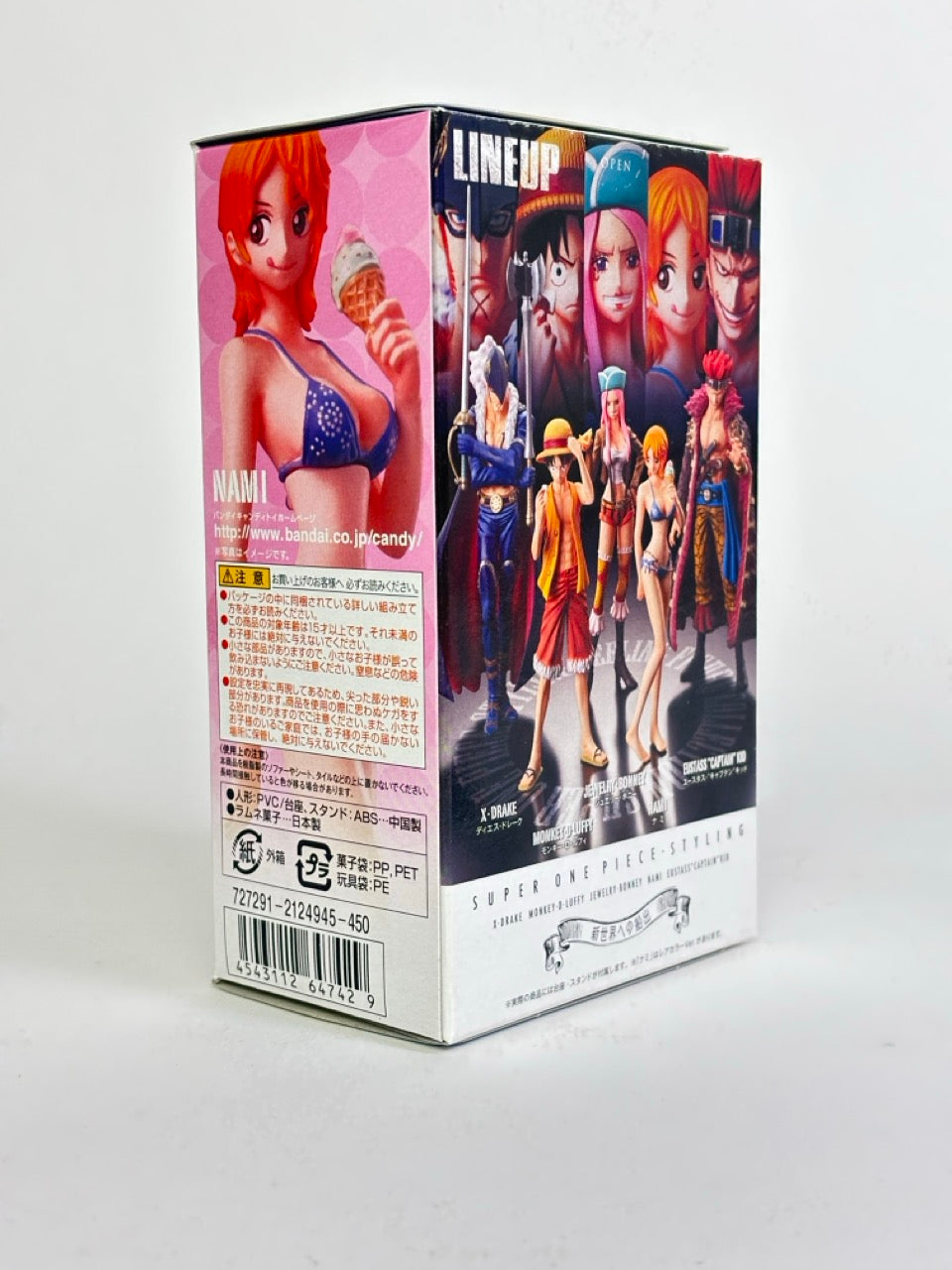 One Piece SUPER STYLING Figure LUFFY X-DRAKE NAMI BONNEY