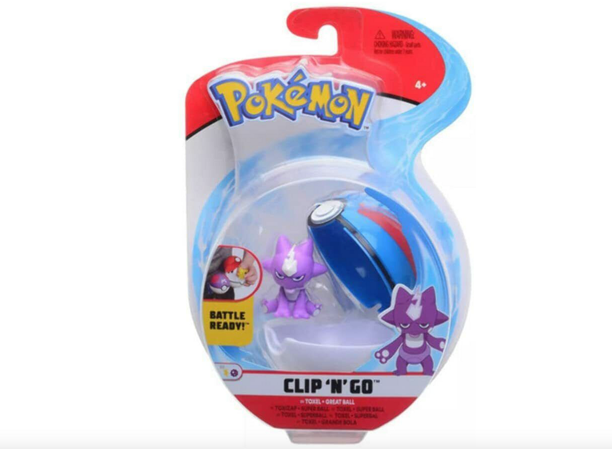 Pokemon Figure Clip 'N' Go POKEBALL TOXEL
