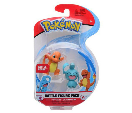 Pack de figurines de combat Pokémon - Wynaut et Salamèche