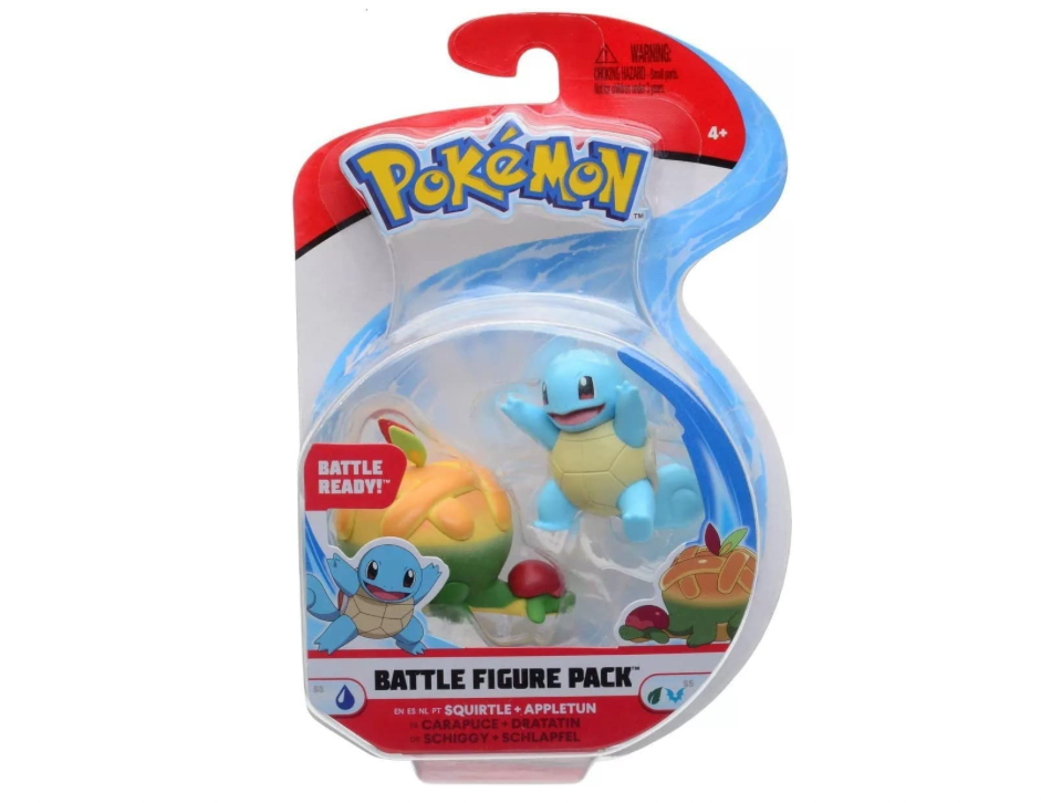 Pack de figurines de combat Pokémon - Carapuce et Appletun