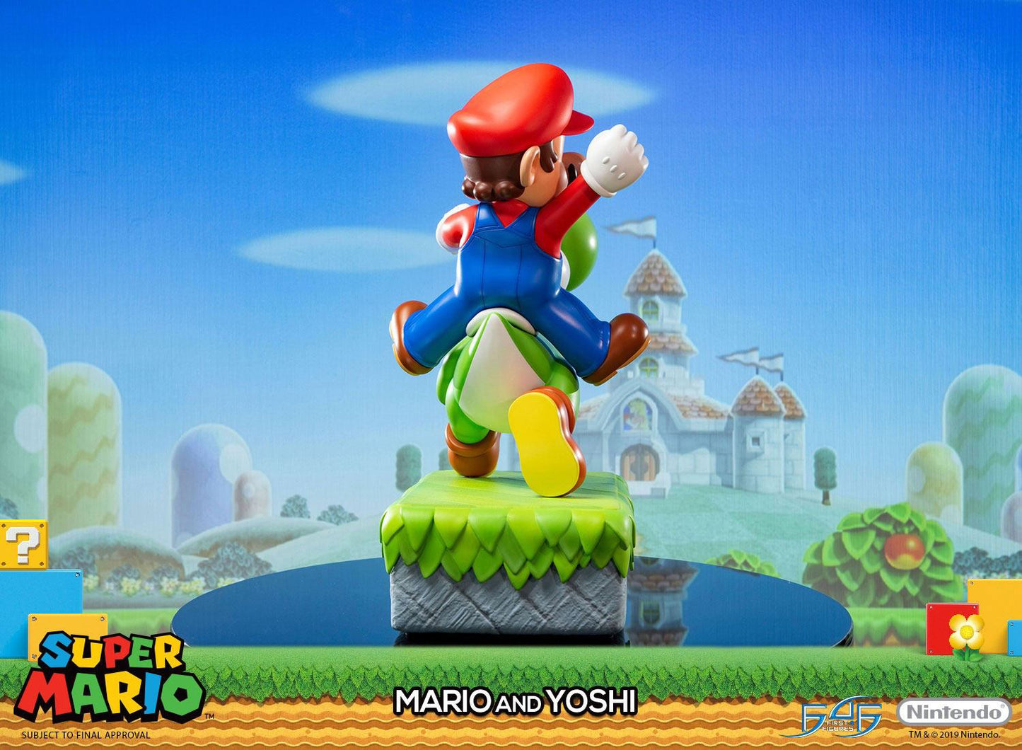 Statue de Super Mario et Yoshi