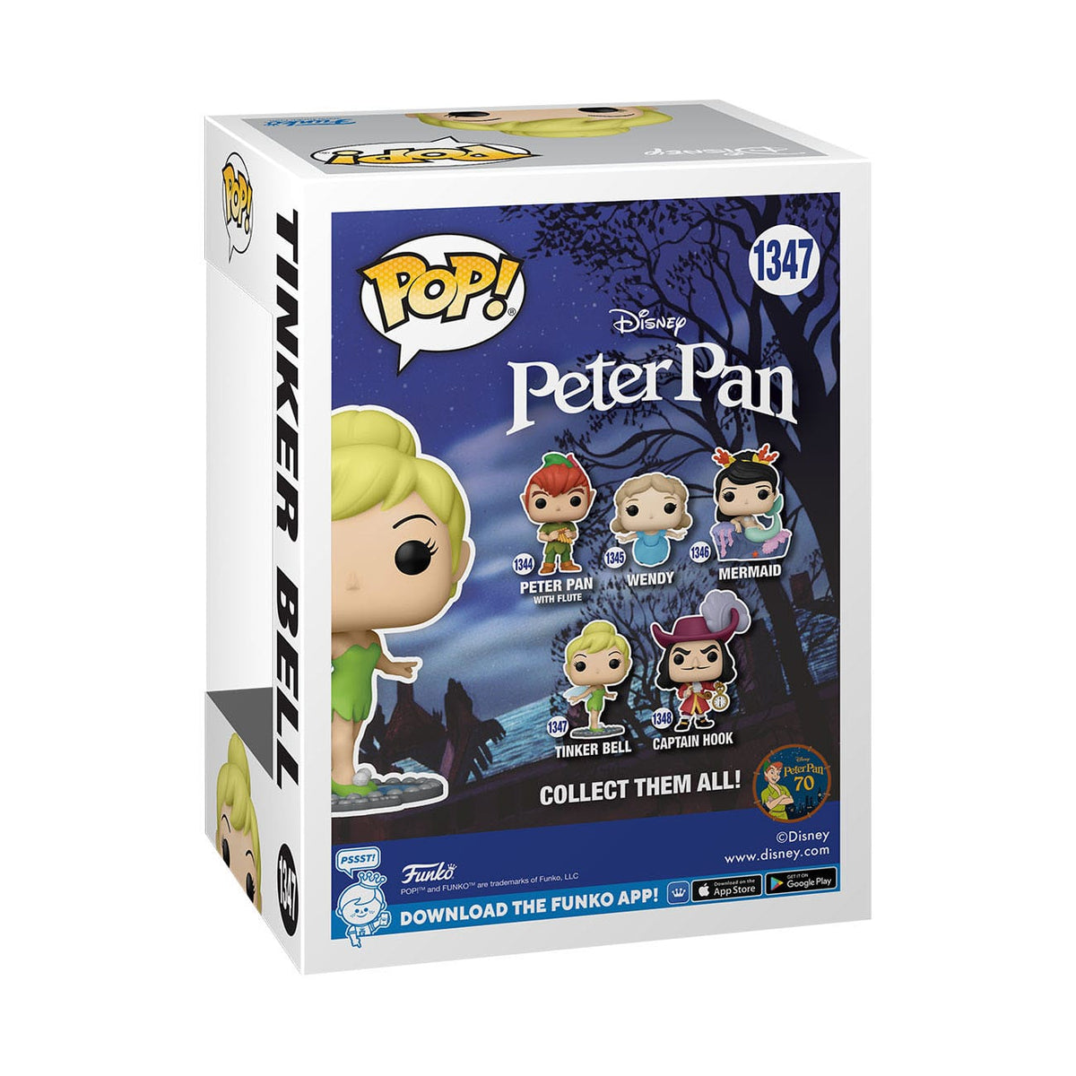 Disney POP! Peter Pan 70th Anniv. TINKER BELL #1347