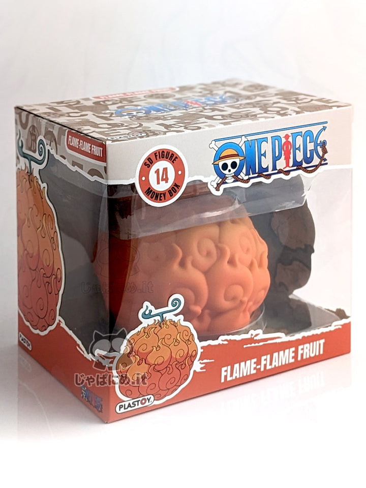 ONE PIECE Salvadanaio Coin Bank PORTGAS ACE Devil Fruit MERA NO MI