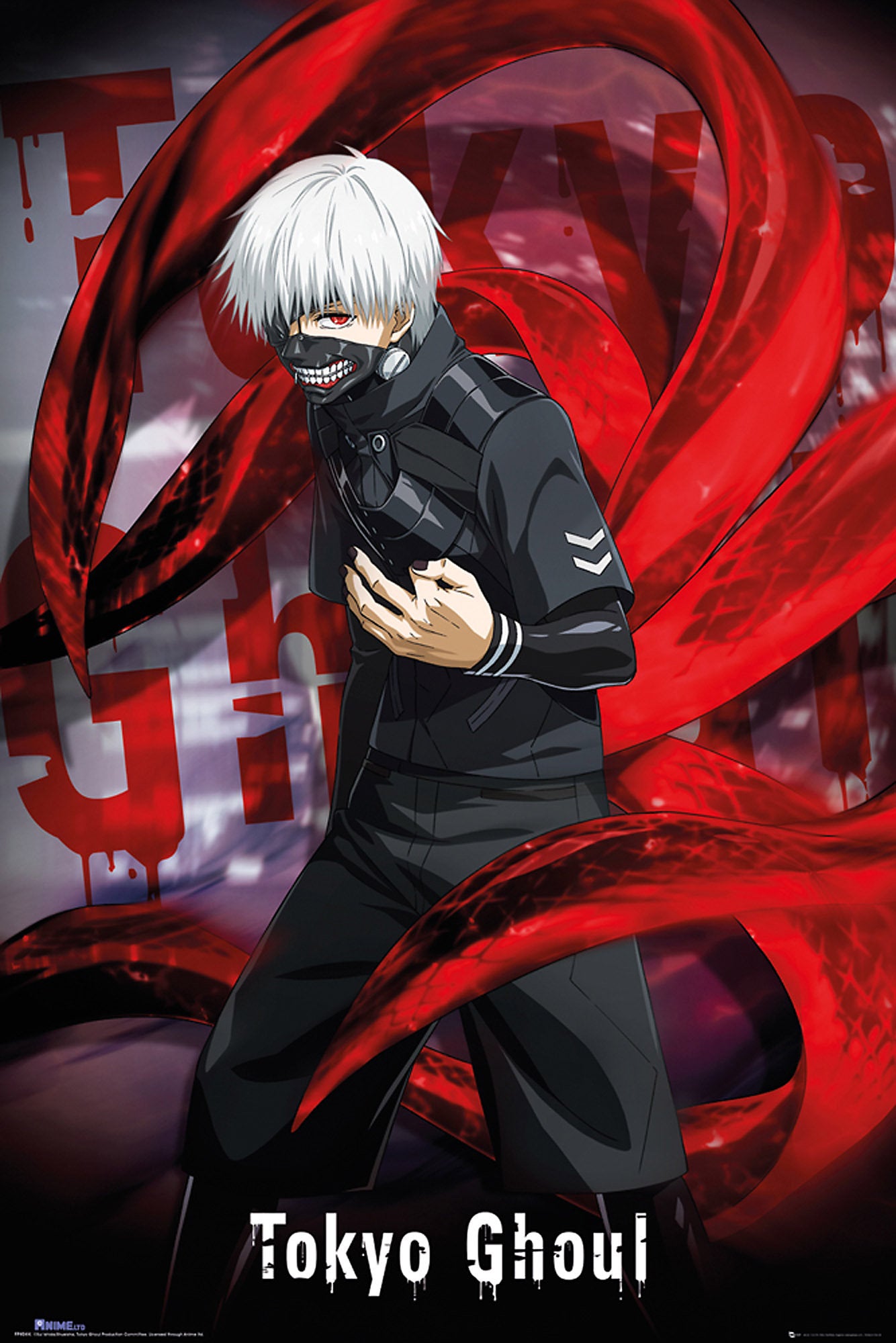 TOKYO GHOUL KEN KANEKI Gloss Laminated Maxi Poster 61x91 cm