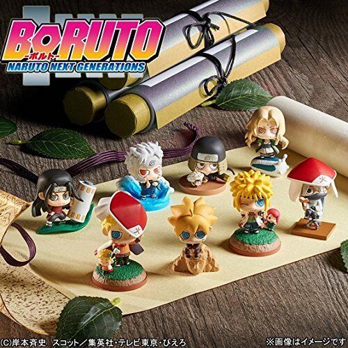 De Boruto à Naruto - Hokage Petit Charaland - Coffret Megahouse 8 Figurines