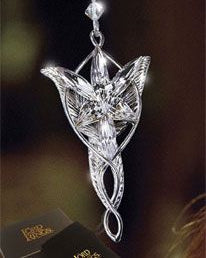 Lord of the Rings Signore degli Anelli Pendant Arwen´s Evenstar (silver plated)