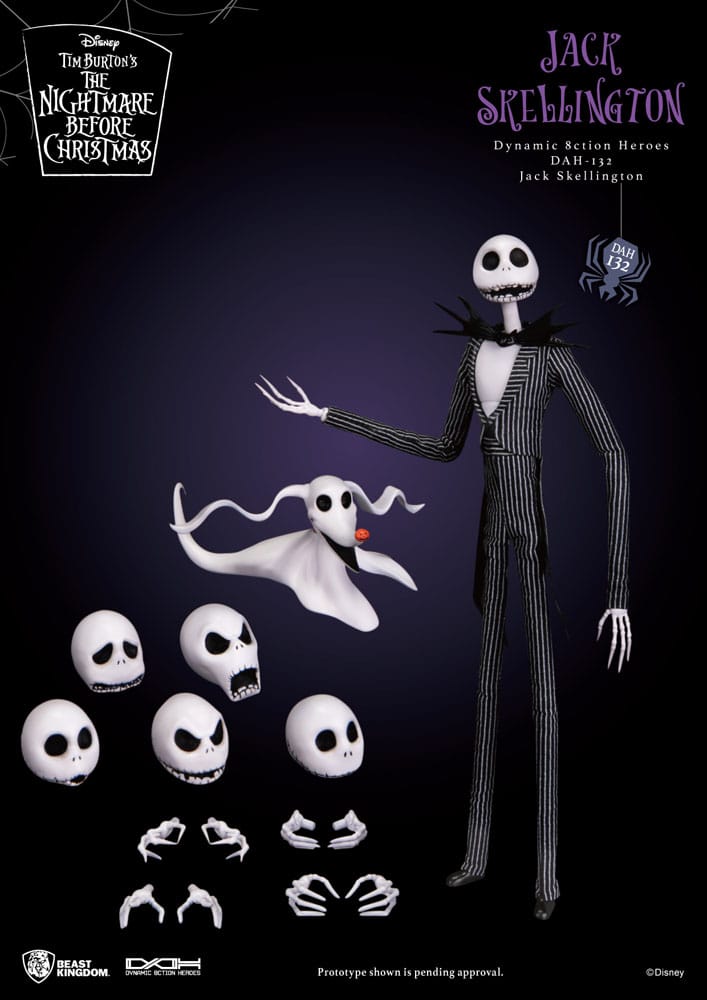 Nightmare before Christmas Dynamic 8ction Heroes Action Figure JACK