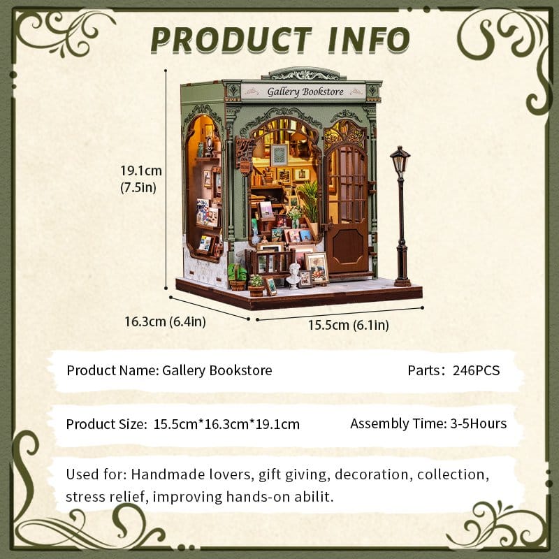 Miniature House Model Kit GALLERY BOOKSTORE