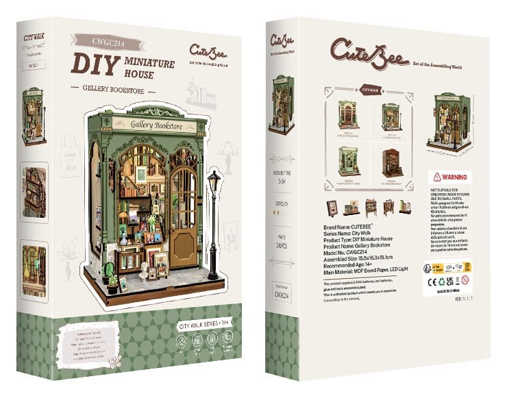 Miniature House Model Kit GALLERY BOOKSTORE