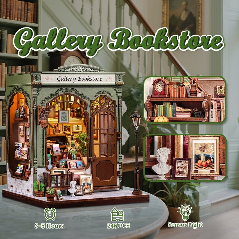 Miniature House Model Kit GALLERY BOOKSTORE