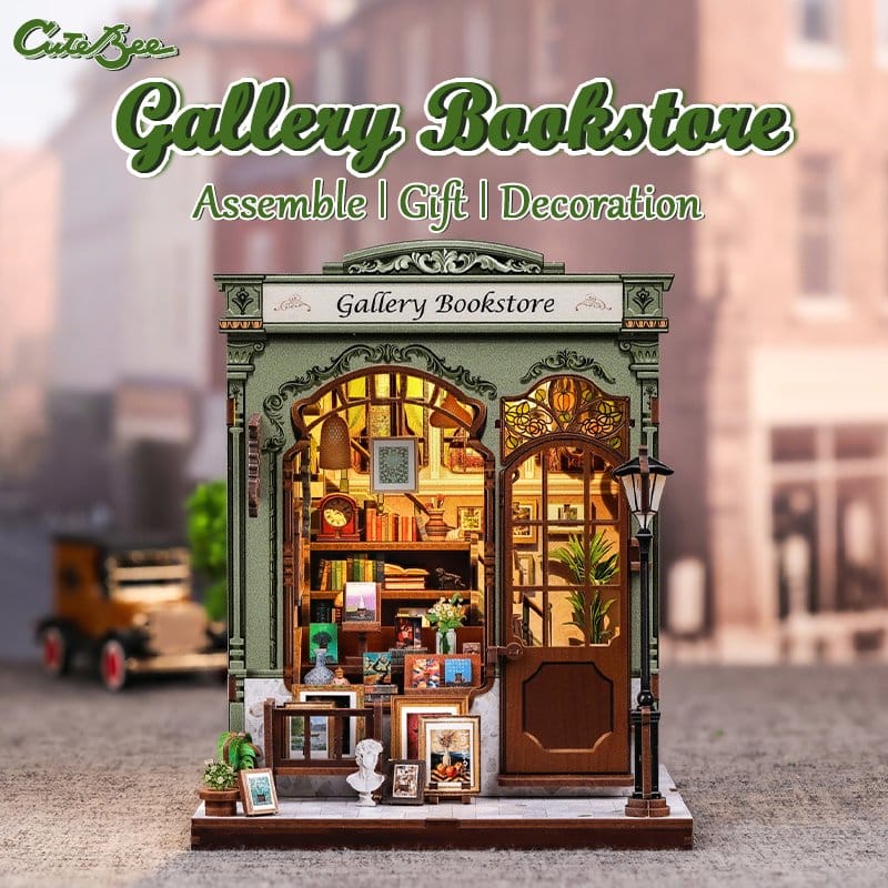Miniature House Model Kit GALLERY BOOKSTORE
