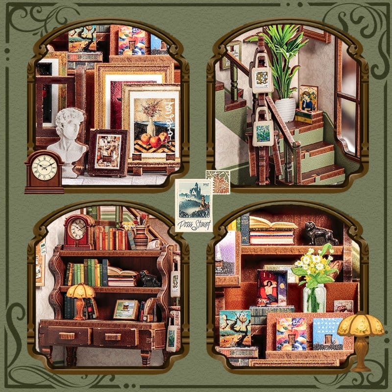 Miniature House Model Kit GALLERY BOOKSTORE