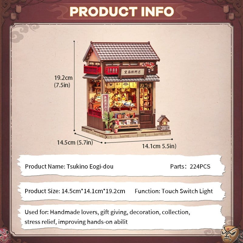 Miniature House Model Kit TSUKINO EOGI-DOU