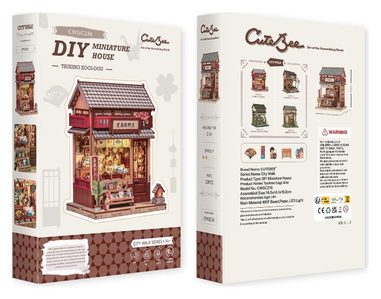Miniature House Model Kit TSUKINO EOGI-DOU