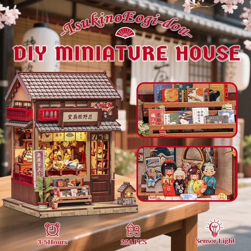 Miniature House Model Kit TSUKINO EOGI-DOU