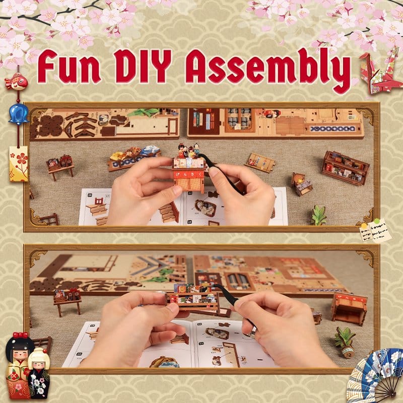 Miniature House Model Kit TSUKINO EOGI-DOU