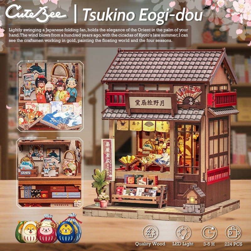 Miniature House Model Kit TSUKINO EOGI-DOU