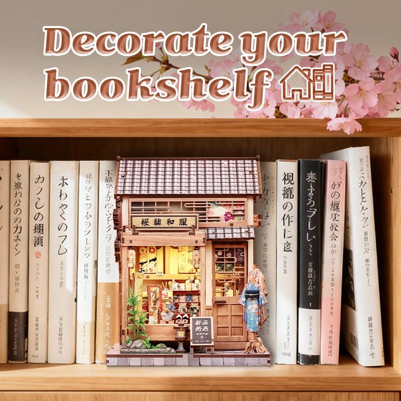Miniature House Model Kit SAKURA KIMONO SHOP