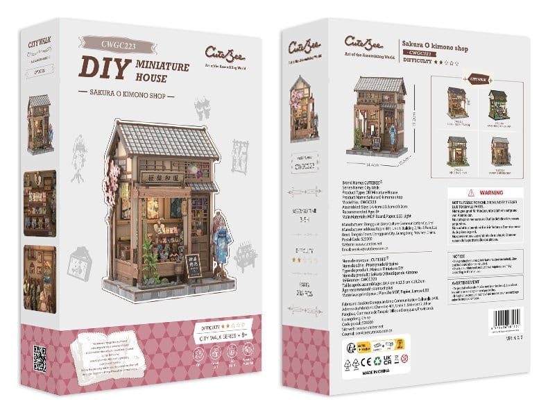Miniature House Model Kit SAKURA KIMONO SHOP