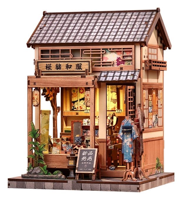 Miniature House Model Kit SAKURA KIMONO SHOP