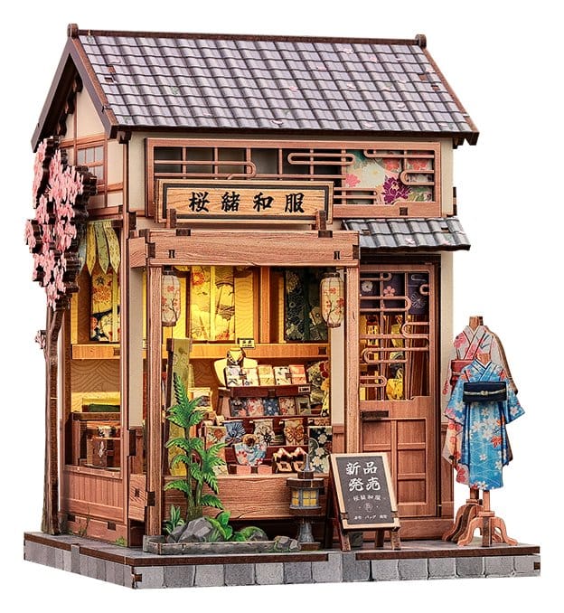 Miniature House Model Kit SAKURA KIMONO SHOP