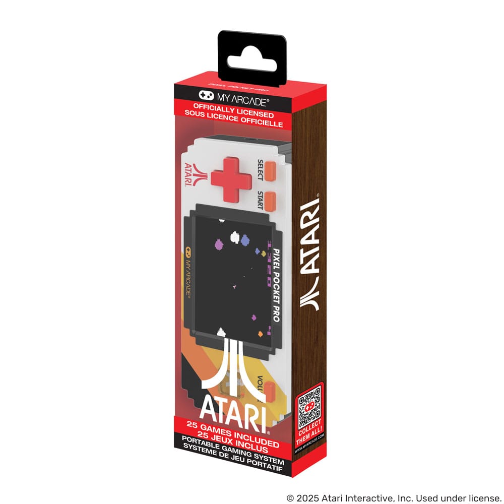 ATARI 2600 Portable Gaming System PIXEL POCKET PRO (25 Games)