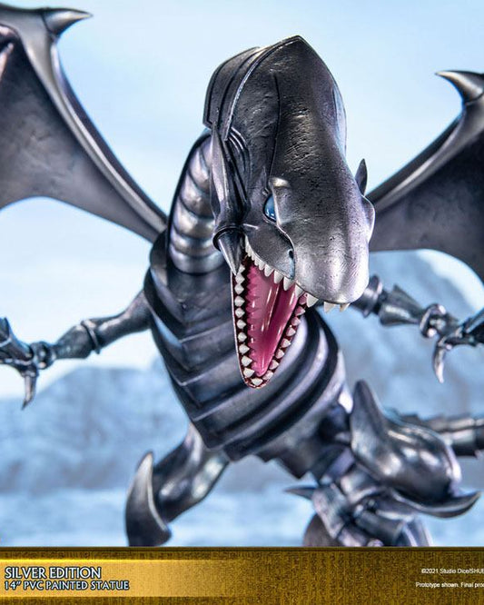 Yu-Gi-Oh! Figure Statue BLU-EYES WHITE DRAGON Silver Edition