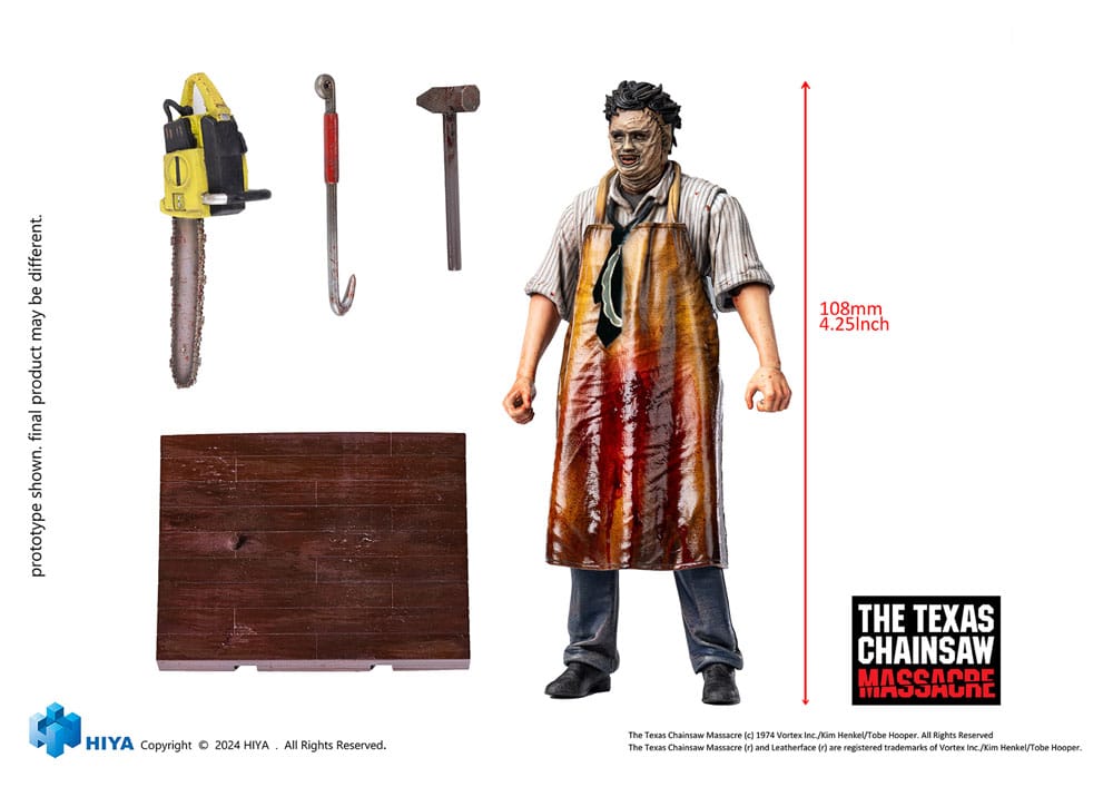 Texas Chainsaw Massacre Exquisite Mini Action Figure BUBBA LEATHERFACE Killing Mask