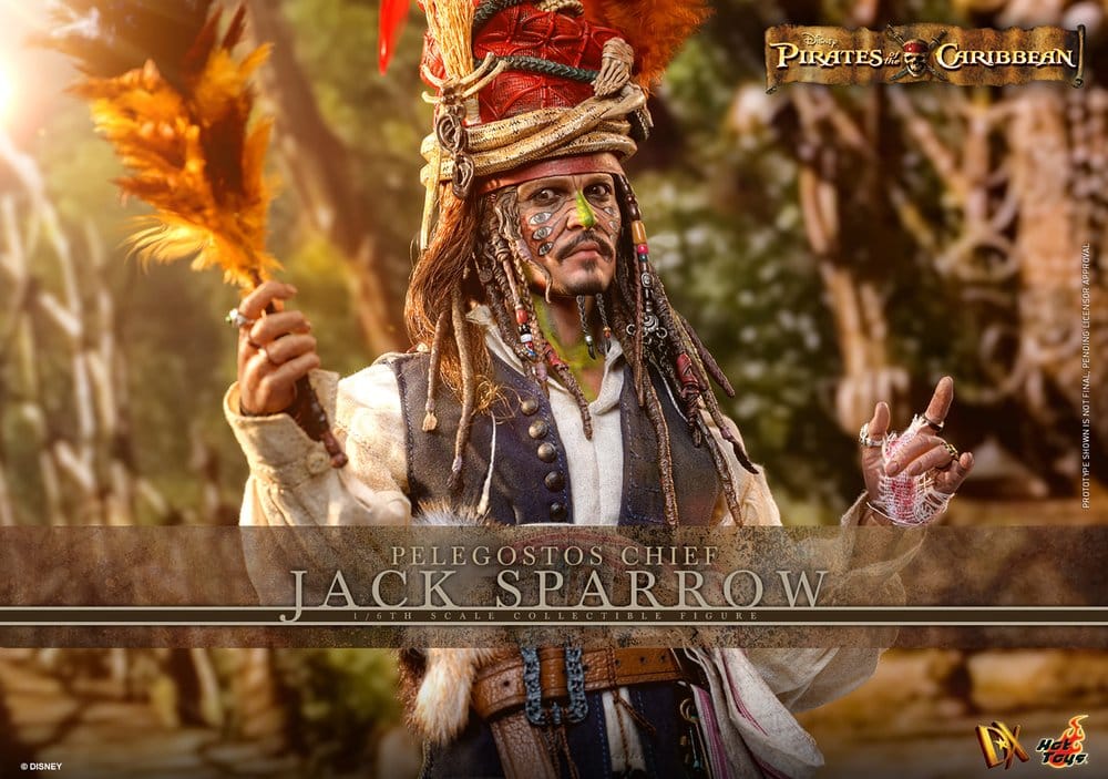 Pirates of the Caribbean Action Figure 1/6 Pelegostos Chief JACK SPARROW