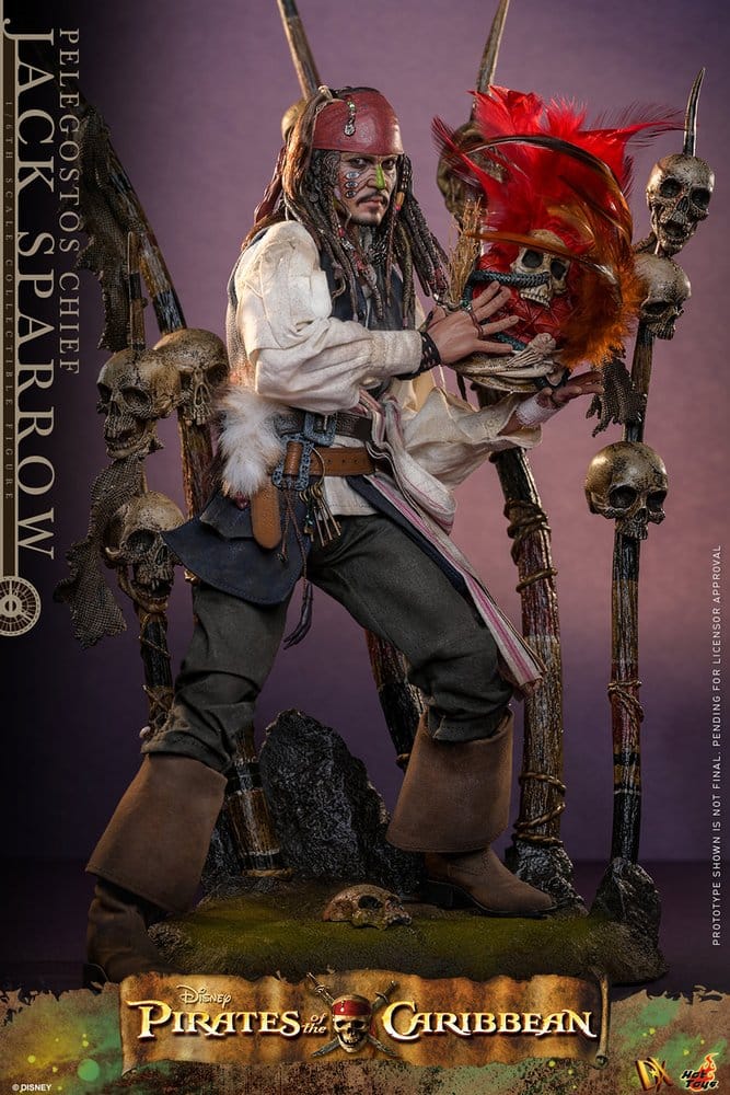 Pirates of the Caribbean Action Figure 1/6 Pelegostos Chief JACK SPARROW