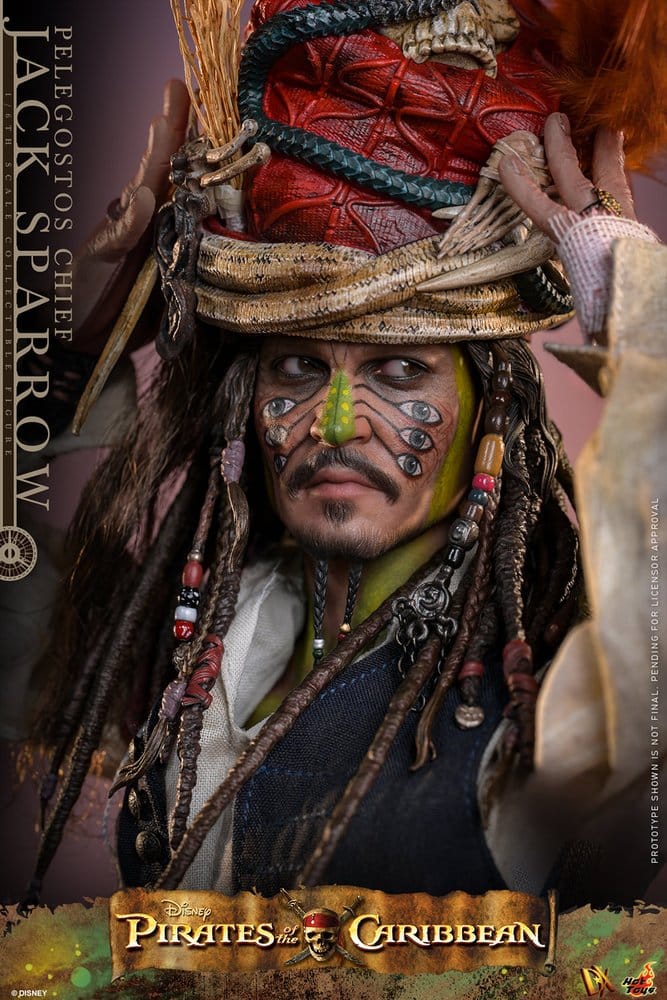 Pirates of the Caribbean Action Figure 1/6 Pelegostos Chief JACK SPARROW