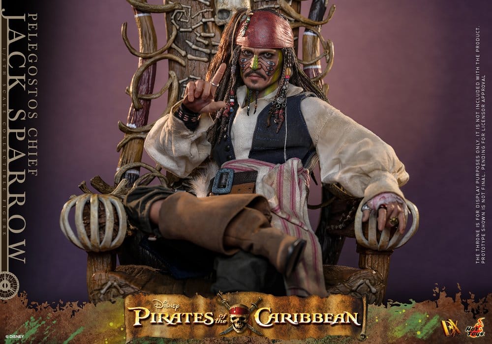 Pirates of the Caribbean Action Figure 1/6 Pelegostos Chief JACK SPARROW