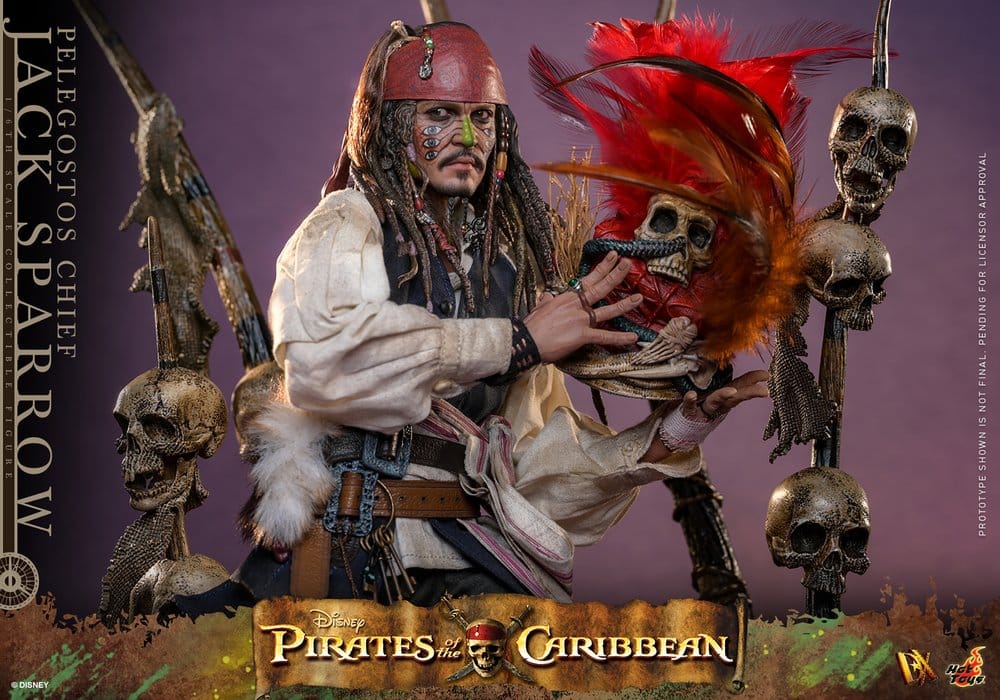 Pirates of the Caribbean Action Figure 1/6 Pelegostos Chief JACK SPARROW