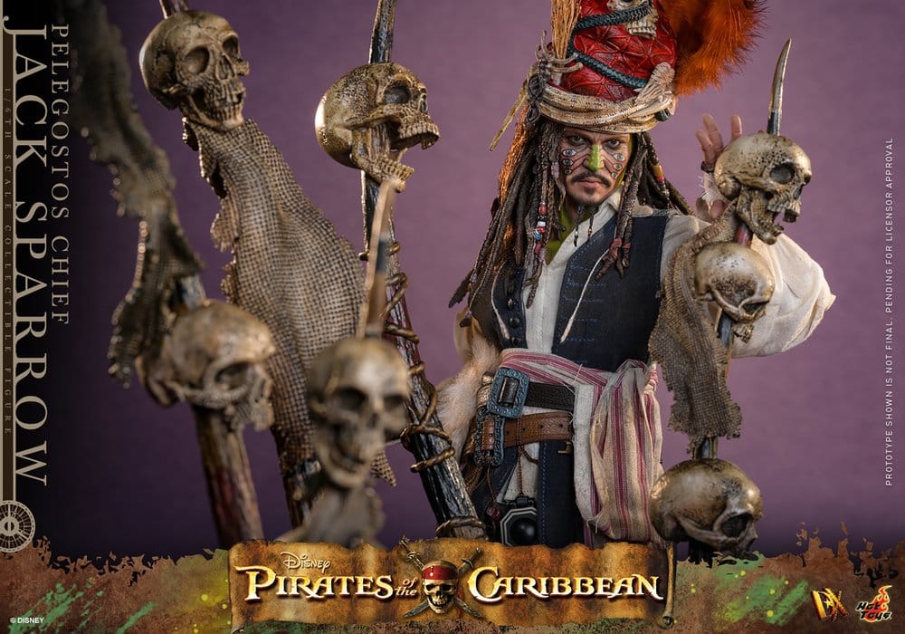 Pirates of the Caribbean Action Figure 1/6 Pelegostos Chief JACK SPARROW
