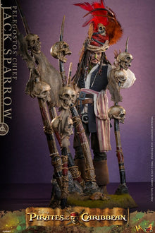 Pirates of the Caribbean Action Figure 1/6 Pelegostos Chief JACK SPARROW