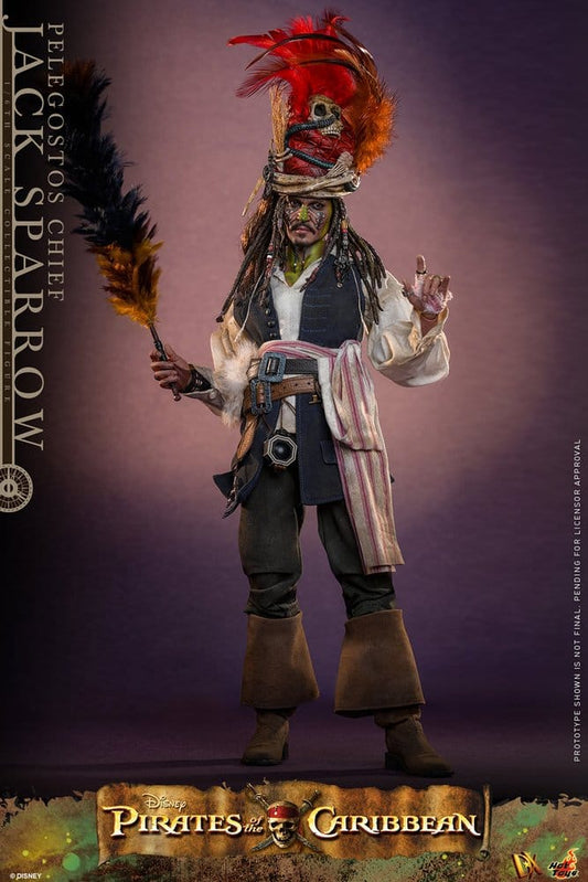 Pirates of the Caribbean Action Figure 1/6 Pelegostos Chief JACK SPARROW