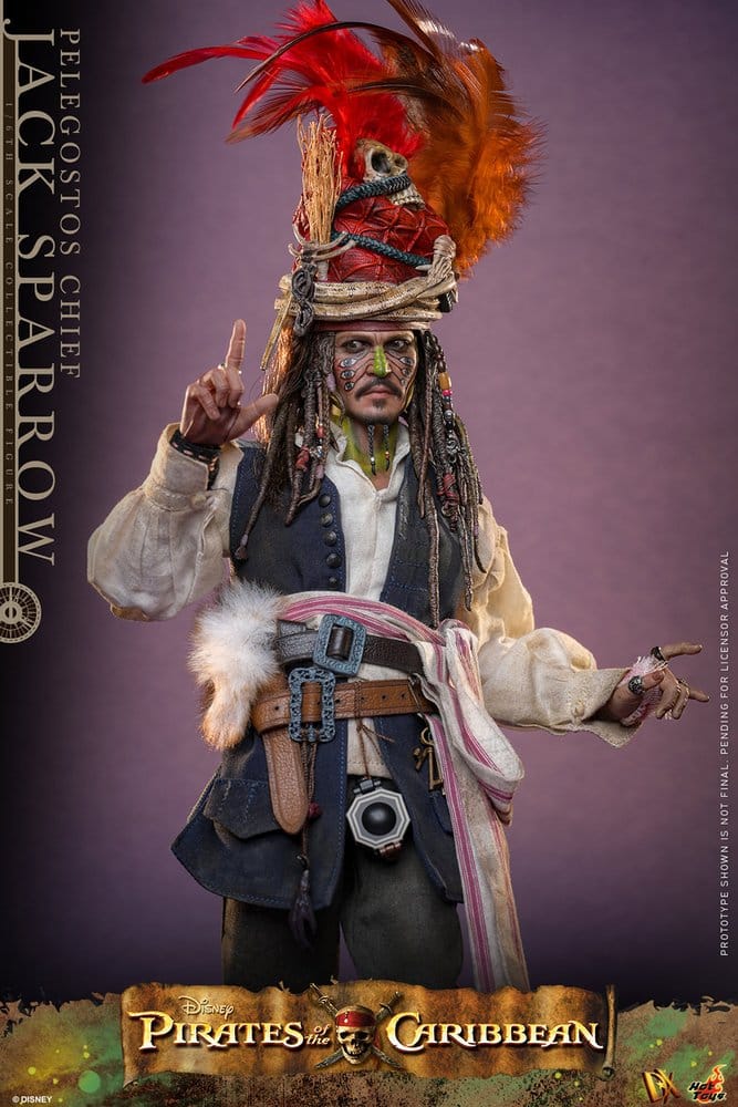 Pirates of the Caribbean Action Figure 1/6 Pelegostos Chief JACK SPARROW