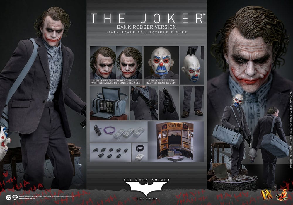 Batman The Dark Knight DX Action Figure 1/6 THE JOKER Bank Robber