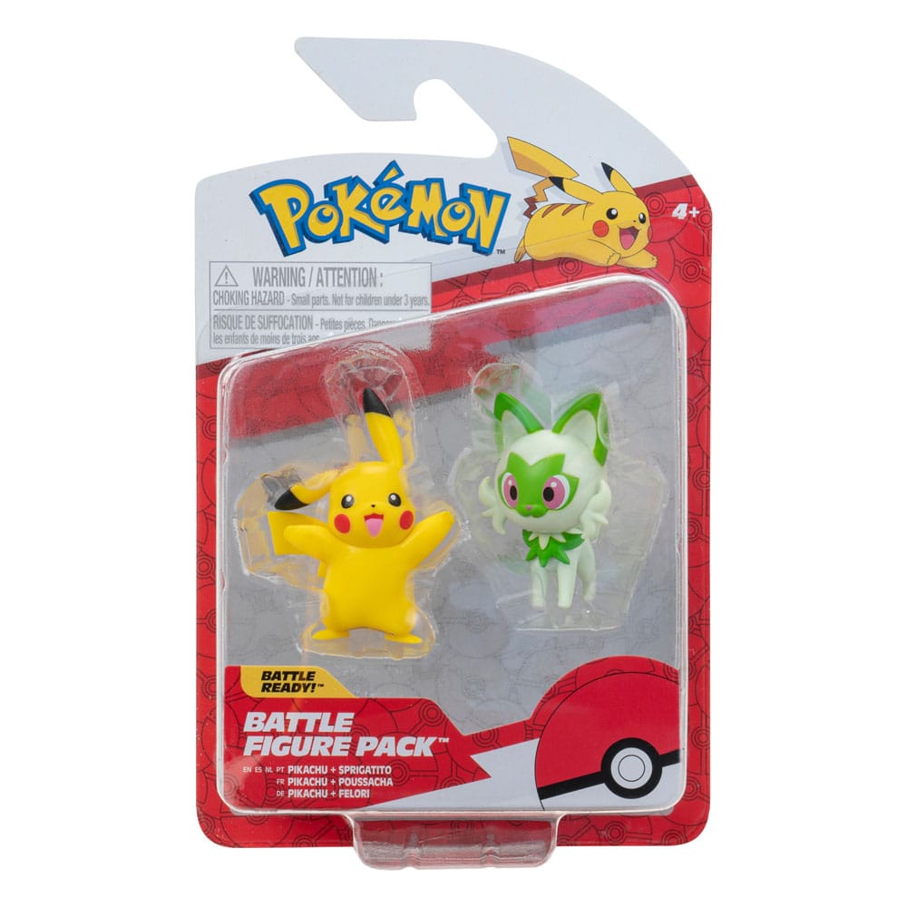Pokemon - Battle Mini Figure 2-Pack Pikachu &amp; Sprigatito