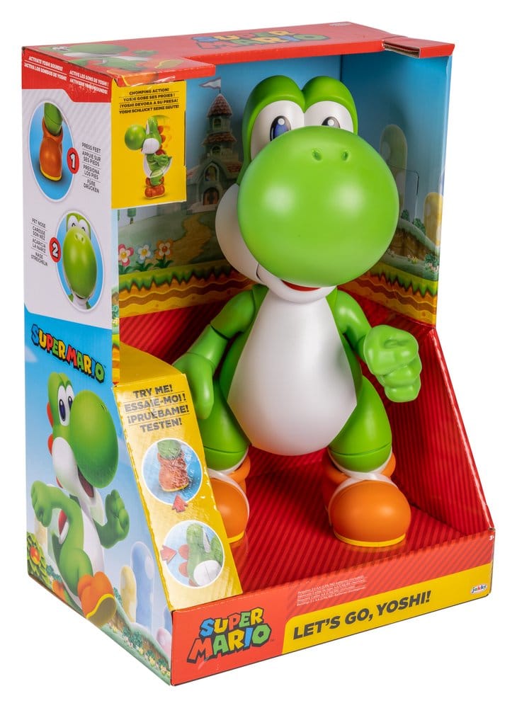 Super Mario Talking Action Figure Let's Go! YOSHI