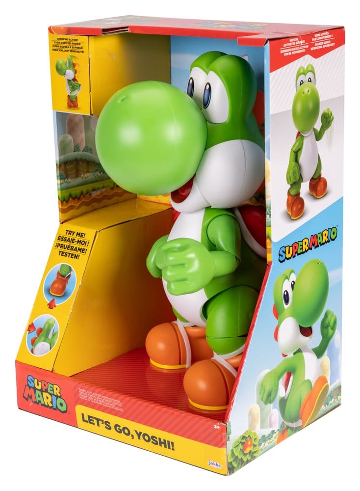 Super Mario Talking Action Figure Let's Go! YOSHI
