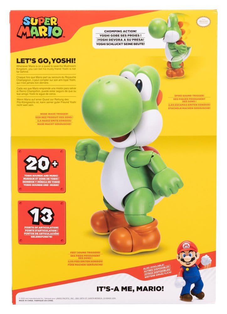 Super Mario Talking Action Figure Let's Go! YOSHI