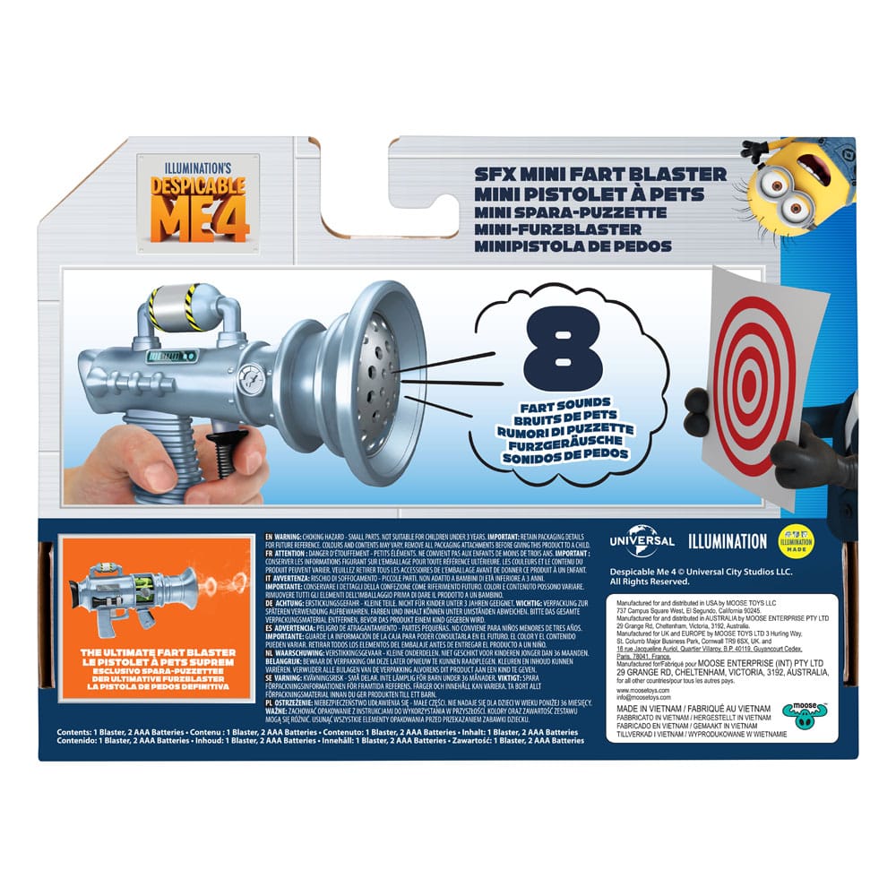 Despicable Me Pistola Replica FARTBLASTER MINI Spara Puzzette