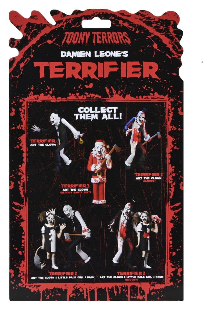 Terrifier Toony Terrors Action Figure Santa Suit ART THE CLOWN