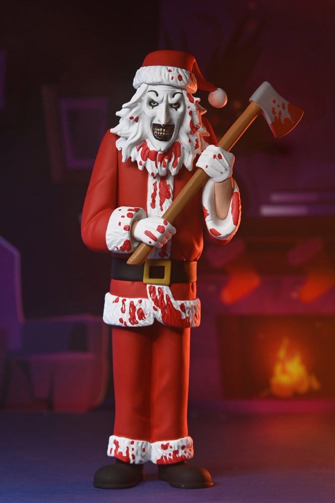 Terrifier Toony Terrors Action Figure Santa Suit ART THE CLOWN