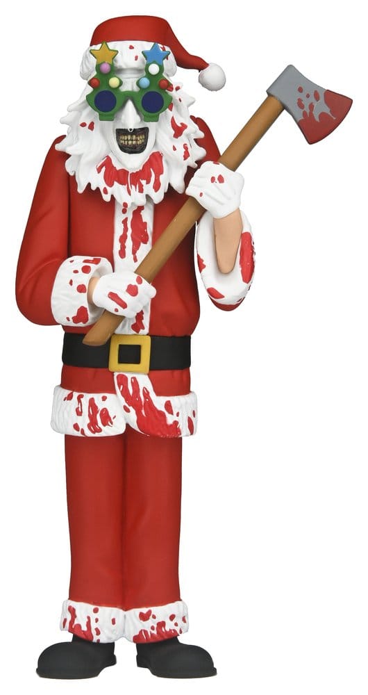 Terrifier Toony Terrors Action Figure Santa Suit ART THE CLOWN